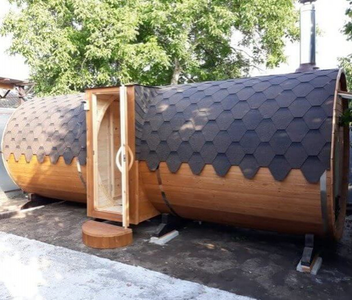 Баня-бочка (6м) под ключ в новороссийске